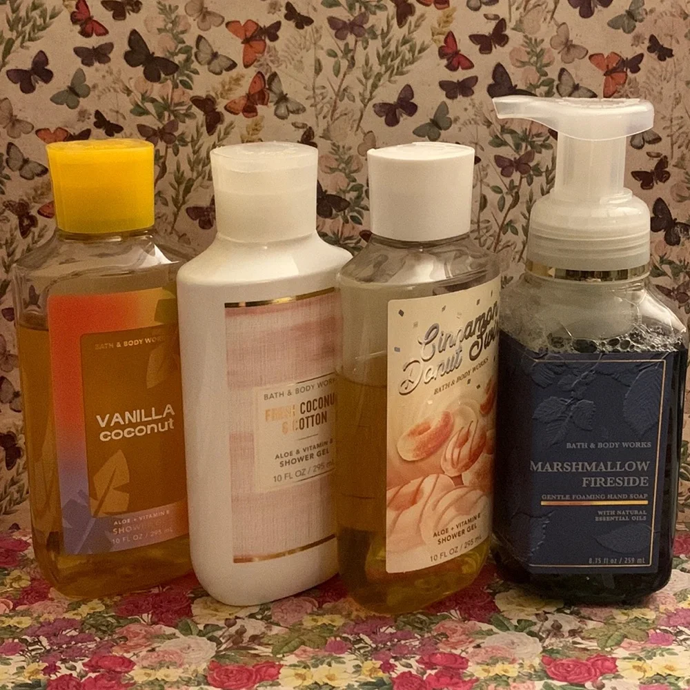Bath and body works bbw shower gel and hand soap bundle *Used* fresh coconut cot - Picture 1 of 8